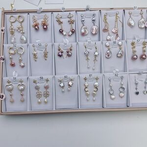 0304 New Unlisted Handmade Freshwater Pearl Earrings Preview